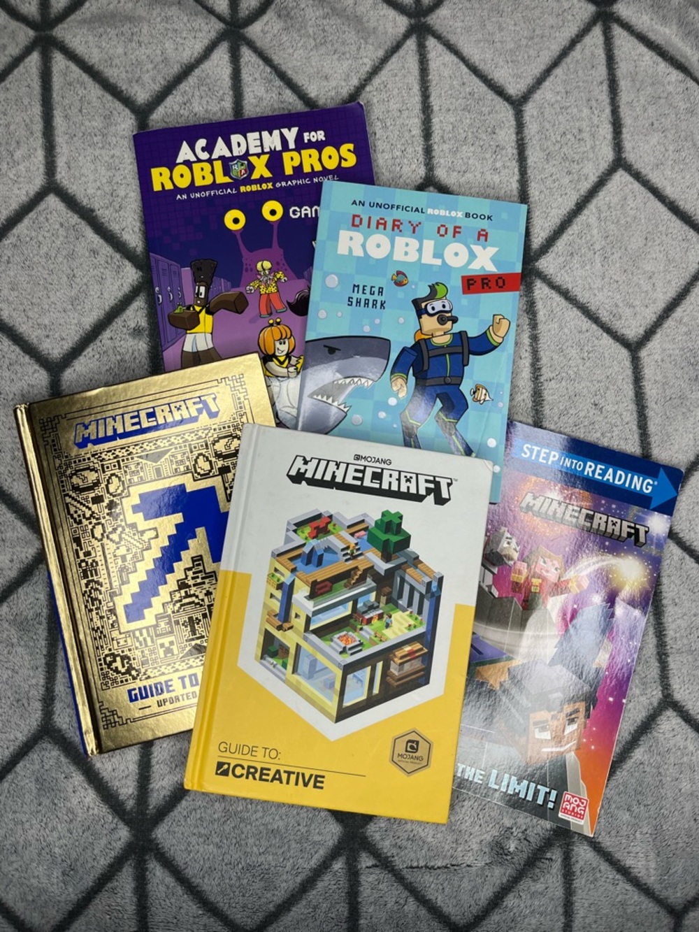 Minecraft Guide to Creative Survival Academy for Roblox Pros Kids Book Lot of 5